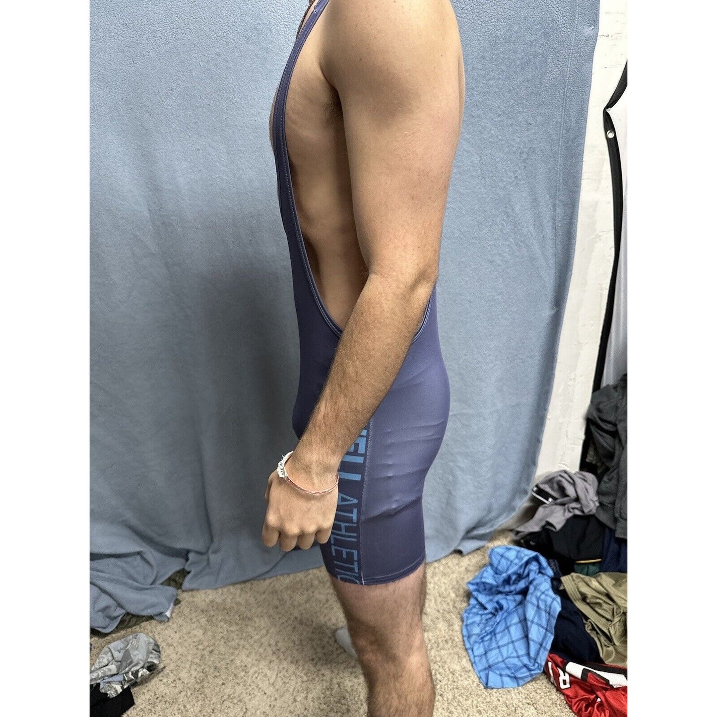 Men’s Tauwell Athletics Gray Wrestling Singlet