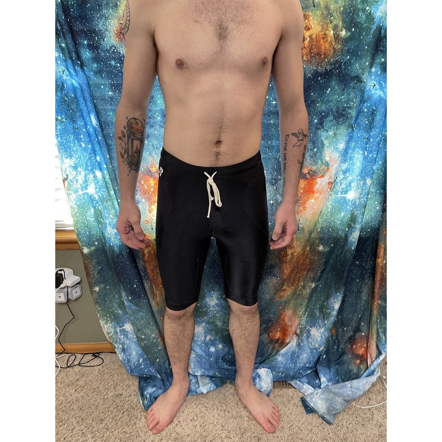 Men's Black Russell Athletics Medium Football Pants