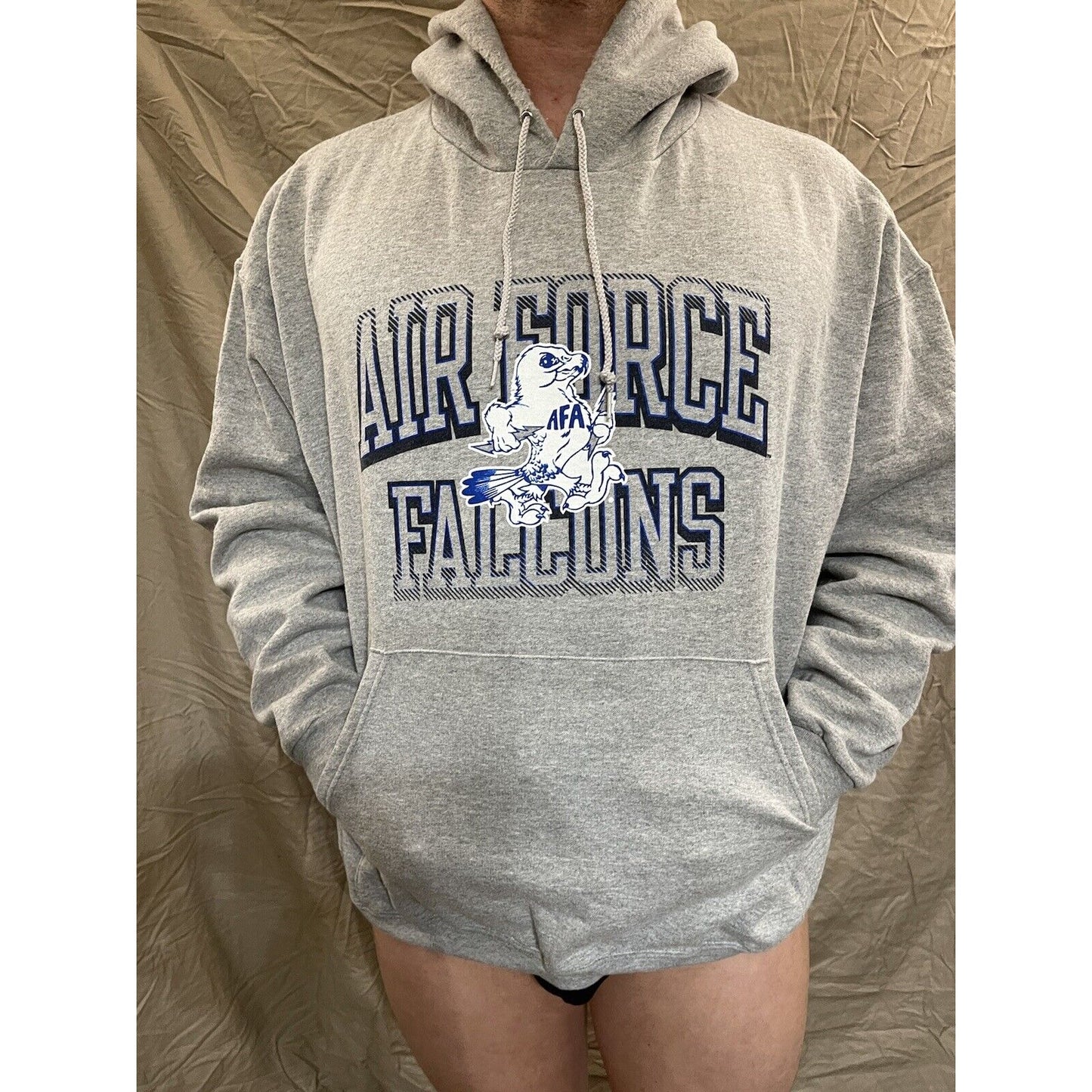 Men's Chanpion XXL Gray Air Force Academy Falcons pullover hoodie