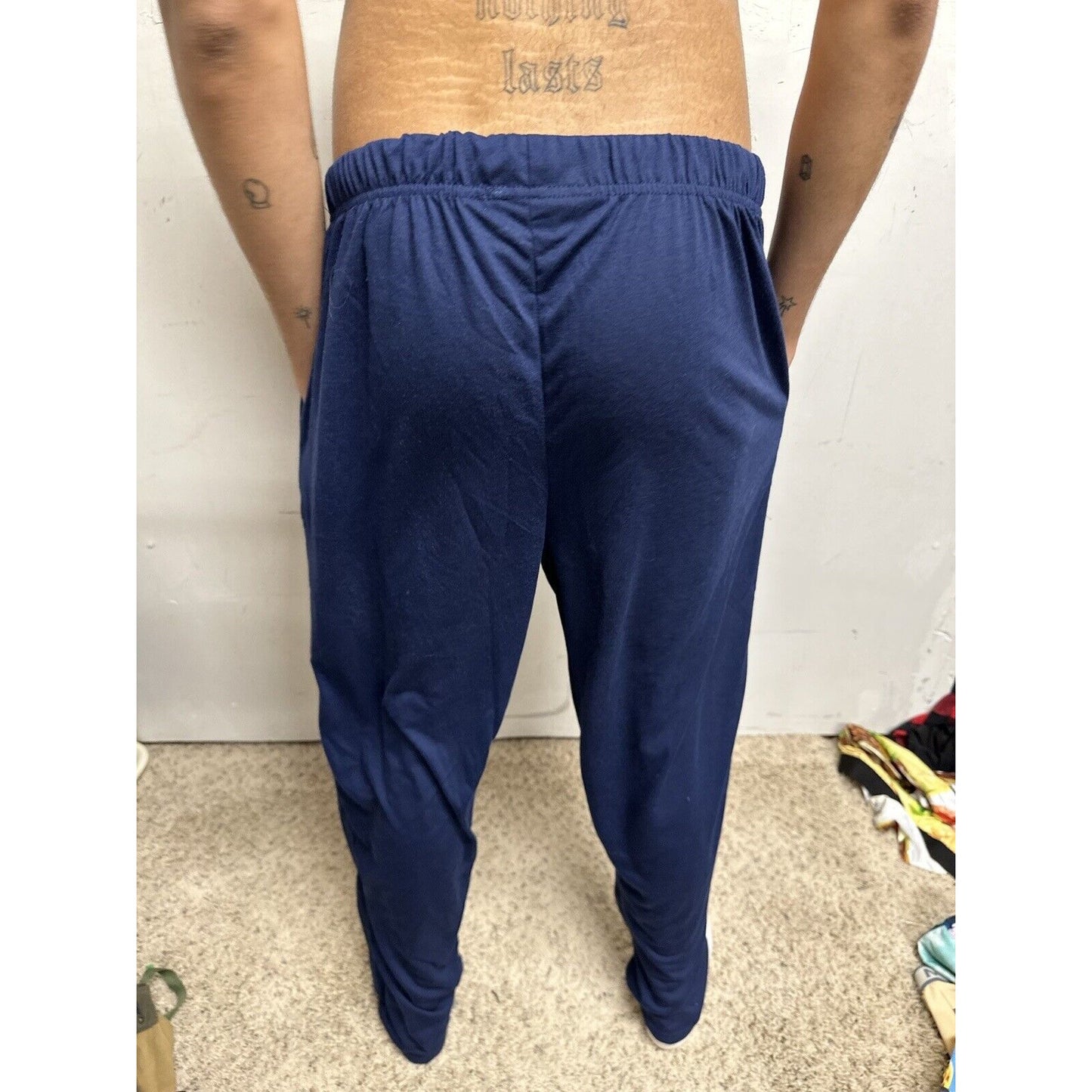 Men’s Dark Blue Collections Lounge Pants Sleep Wear Large