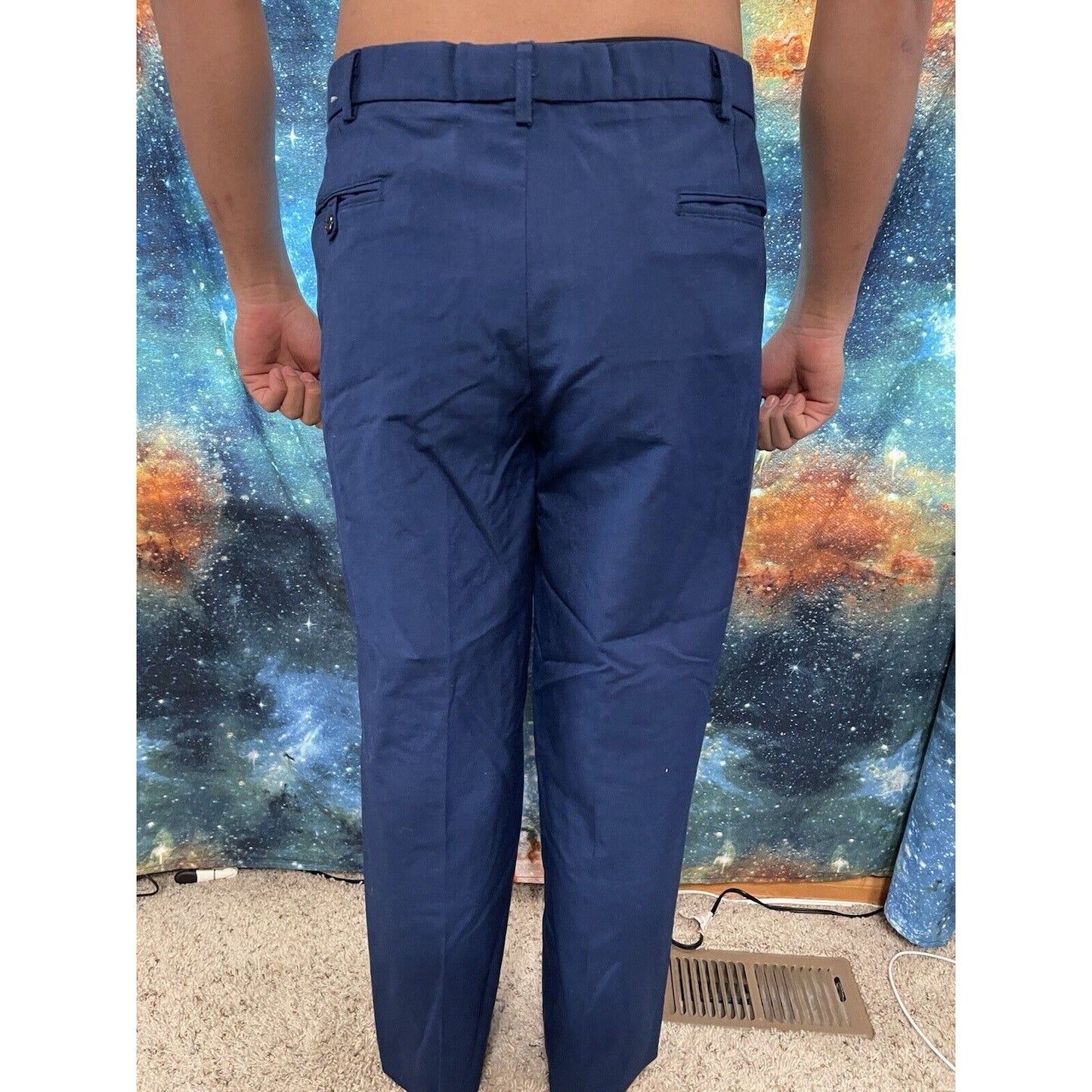 Men’s Air Force USAFA cadet 36L trousers pants poly wool ~31” Inseam Civil Air