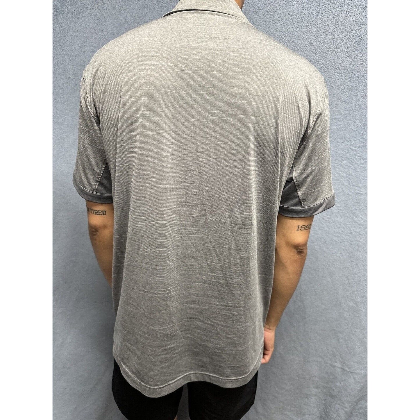 Men’s Gray Vista Ridge High School Under Armour Loose Large Polo Shirt