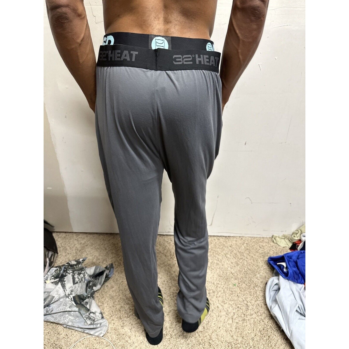 Men’s Large Gray 32 Degree Heat Sleepwear Lounge Pants