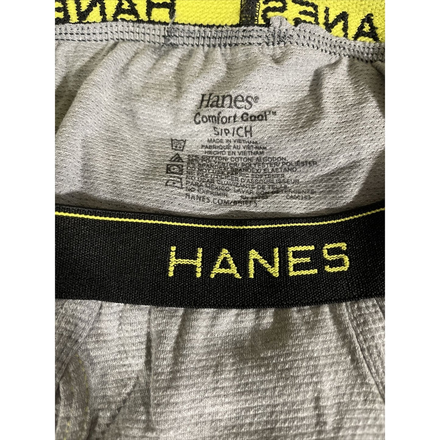 Men’s Small Hanes Gray Briefs Comfort Cool