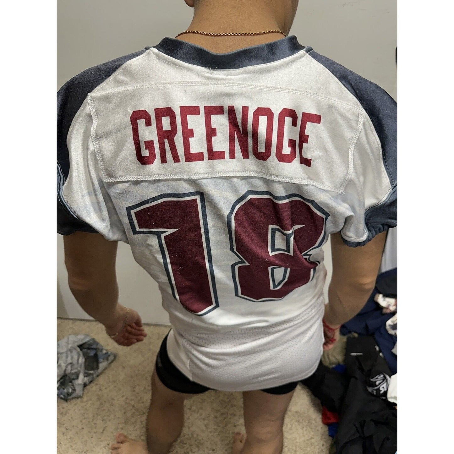 Men’s Maxim Athletic Football Jersey Hawks Number 18