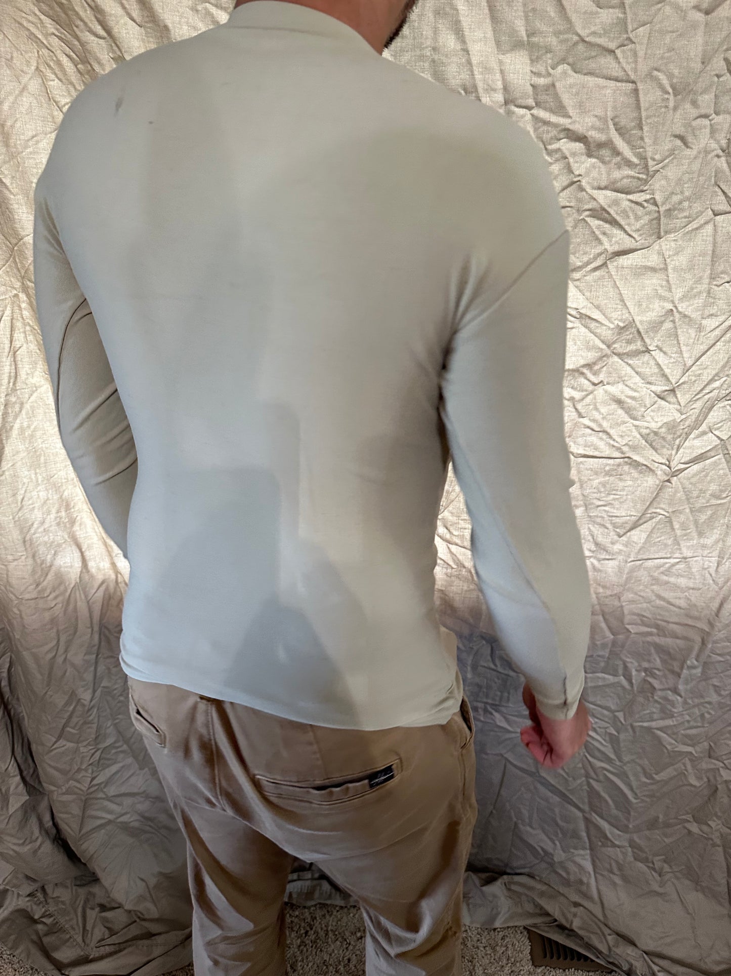 Men’s under armour tactical medium desert sand military long sleeve shirt