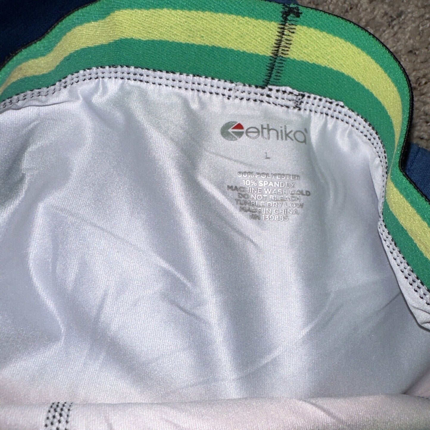 Men’s European Sunset Orange Ethika Large Boxer Briefs