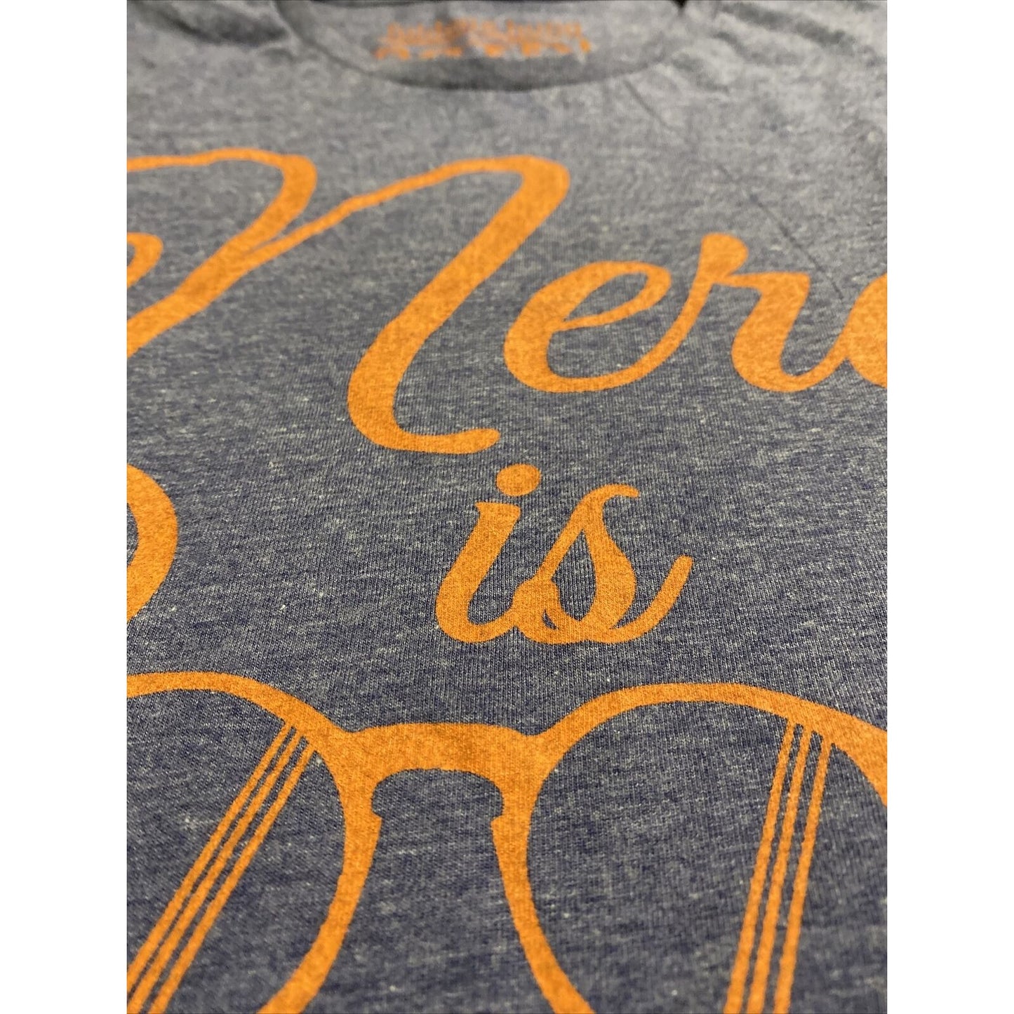 Folded & Hung OOTD “Nerd Is Cool” Print Men’s Large Purple Cotton Muscle Shirt