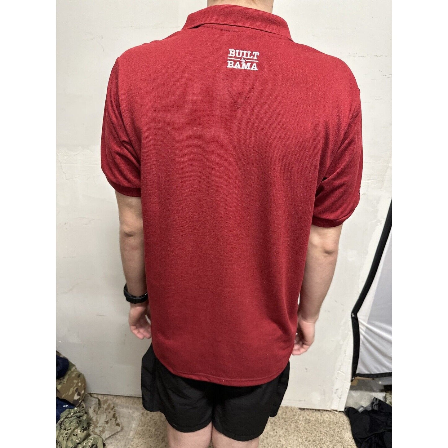 Men’s Medium Alabama Wakefield Built By BAMA CRIMSON tide Polo Shirt