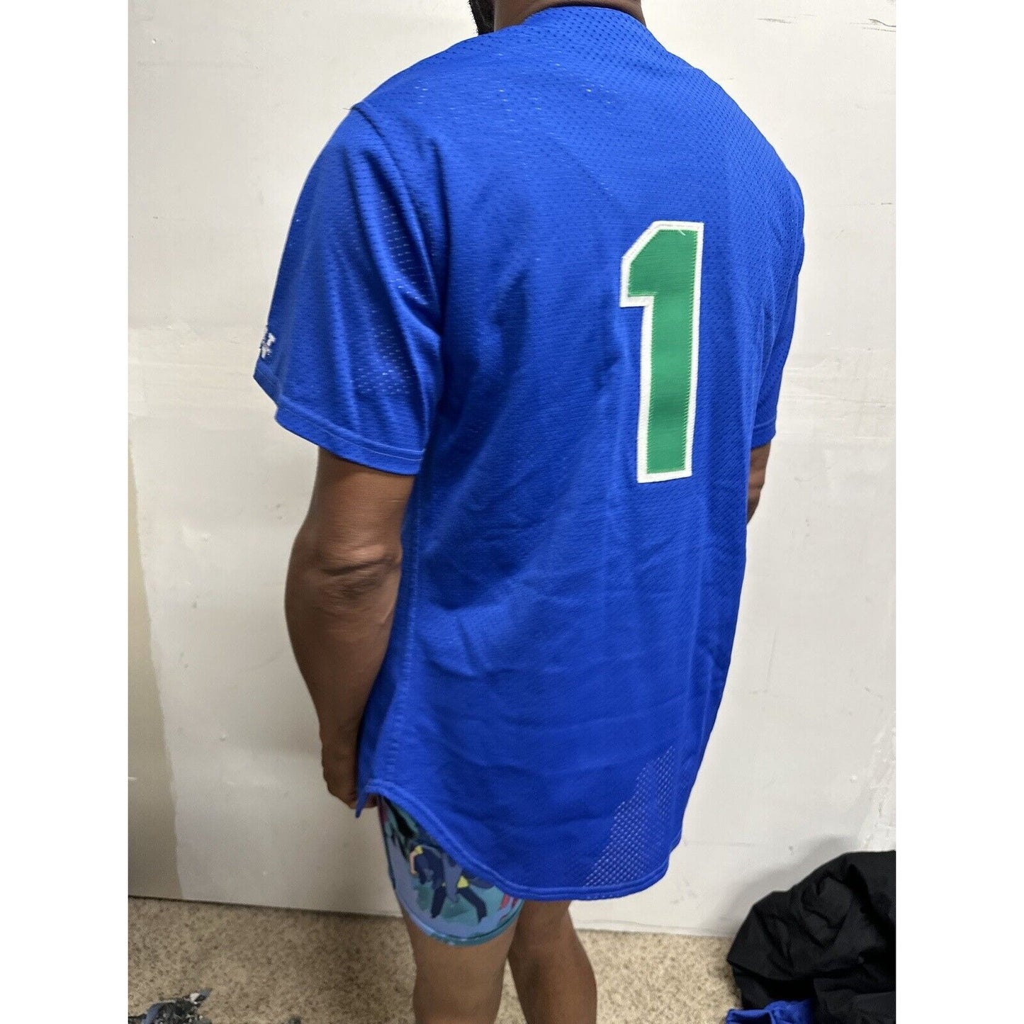Men’s Victory Size 38 Blue Baseball Jersey Spartans