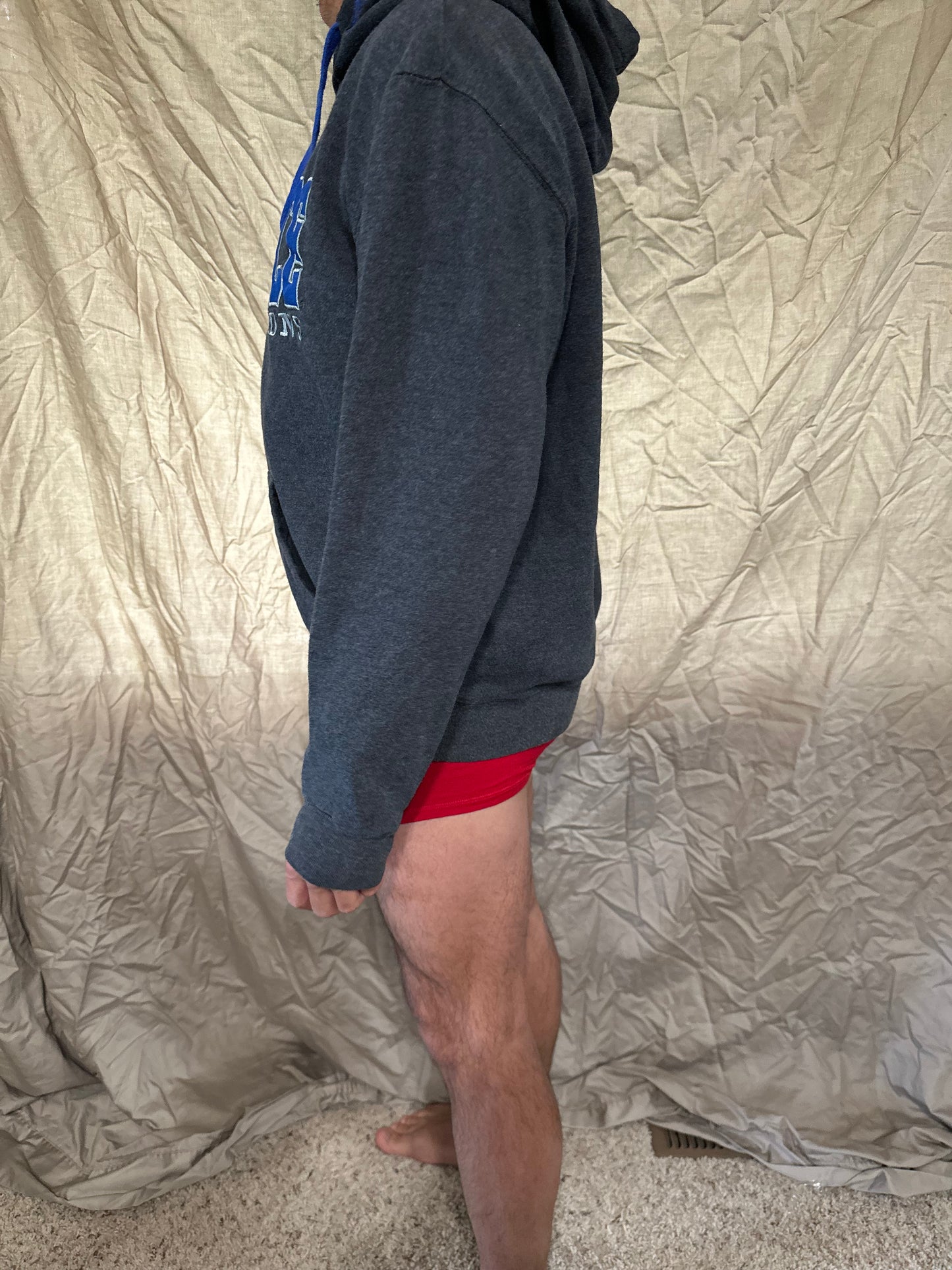 Air Force gray hoodie fightin’ falcons teen large