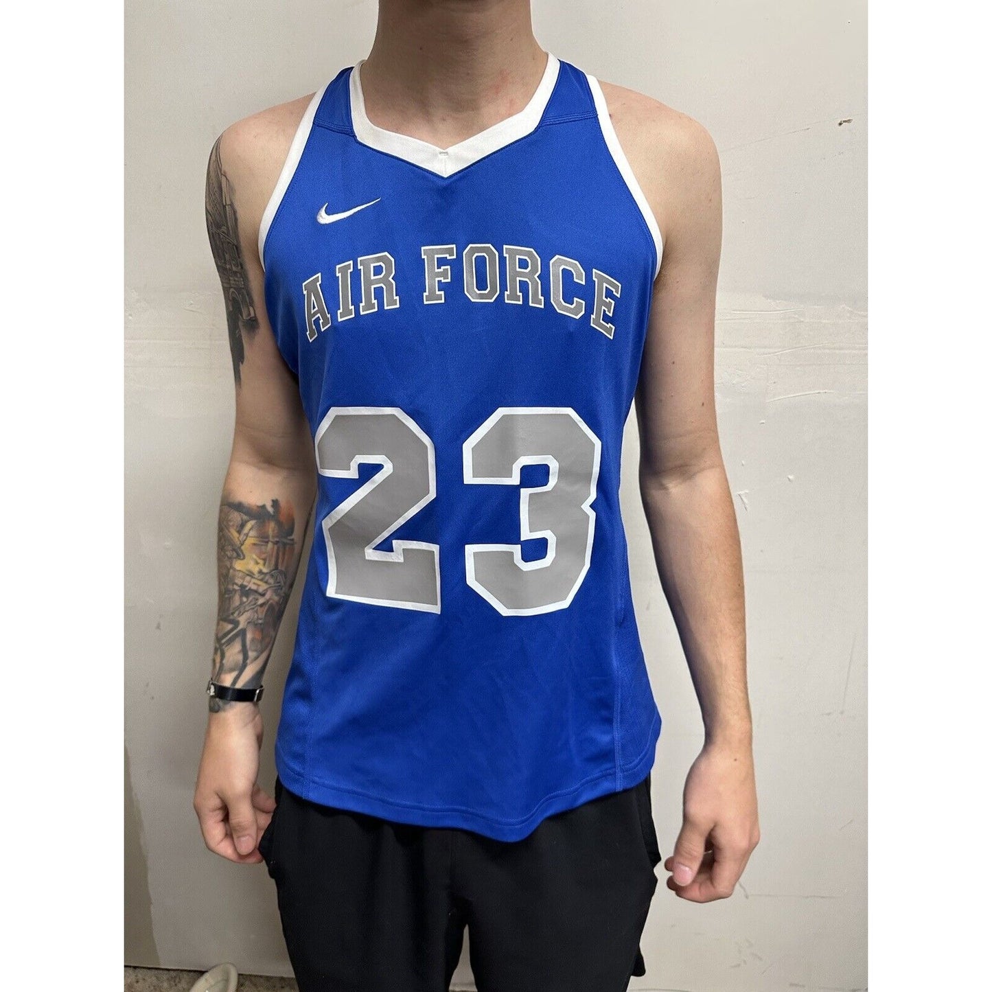 Men’s Large Nike Dri-fit USAFA Air Force Academy Jersey Tank Top Athletic
