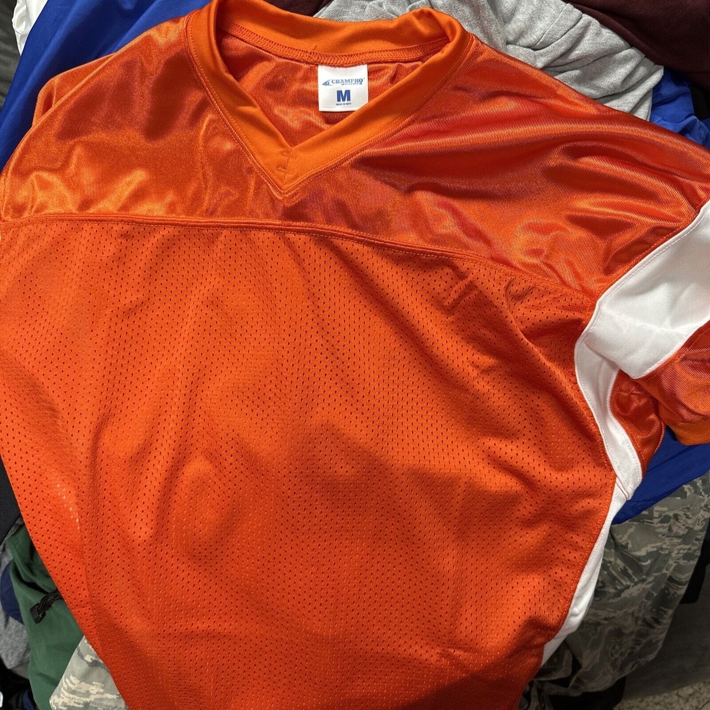 Men’s Orange Champro Sports Medium Football Jersey