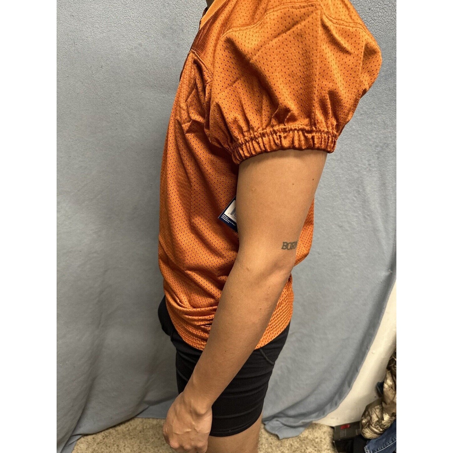 Champro Adult Audible Football Game Jersey TEXAS ORANGE MD
