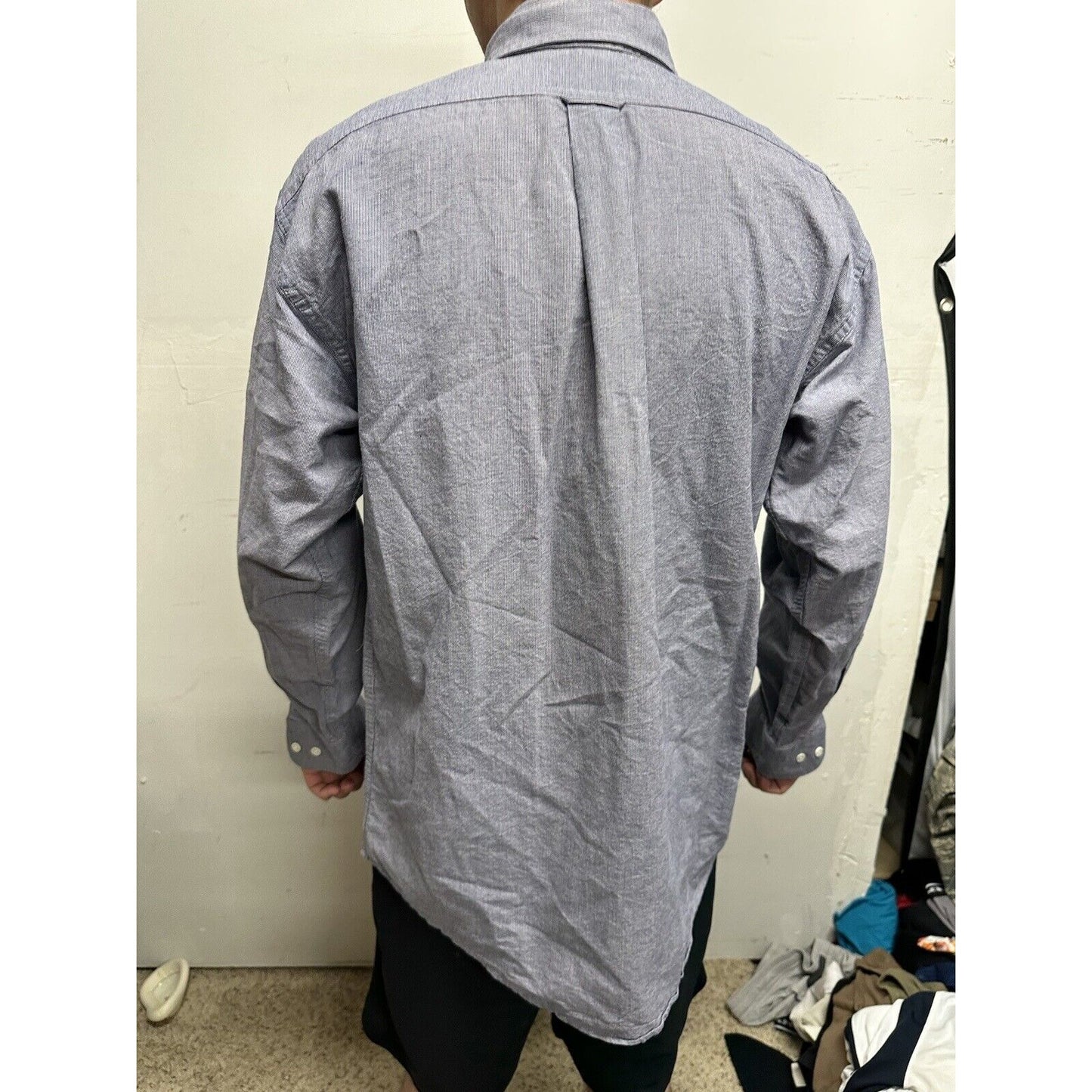 Men’s Blue Vantage Medium Long Sleeve Button Up Air Force Academy USAFA Shirt