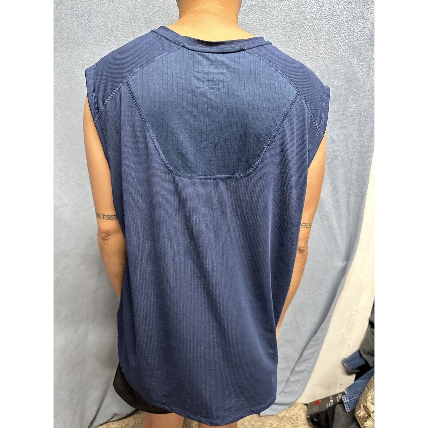 Men’s Dark Blue Russell 2XL Training Fit Intellifresh Dri Power Muscle Shirt