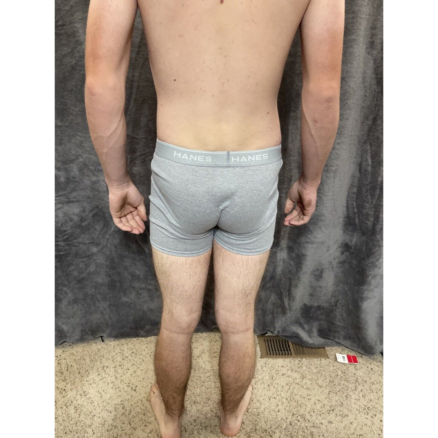boy's XL hanes Gray boxer brief