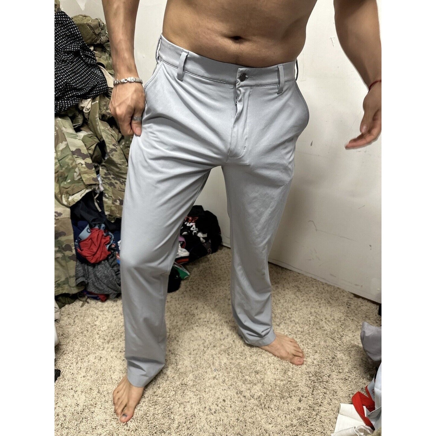 Men’s Adidas 30 X 32 Flex Pants Gray Very Soft