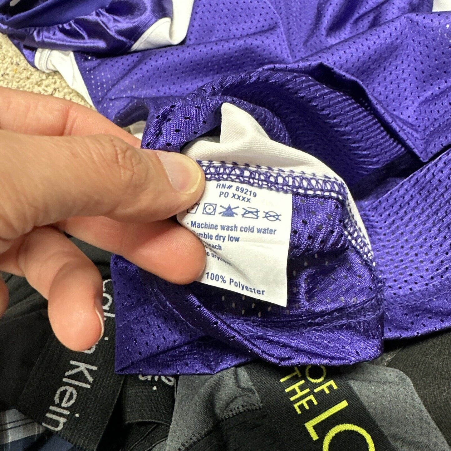 Men’s Purple And White Champro Medium Football Jersey