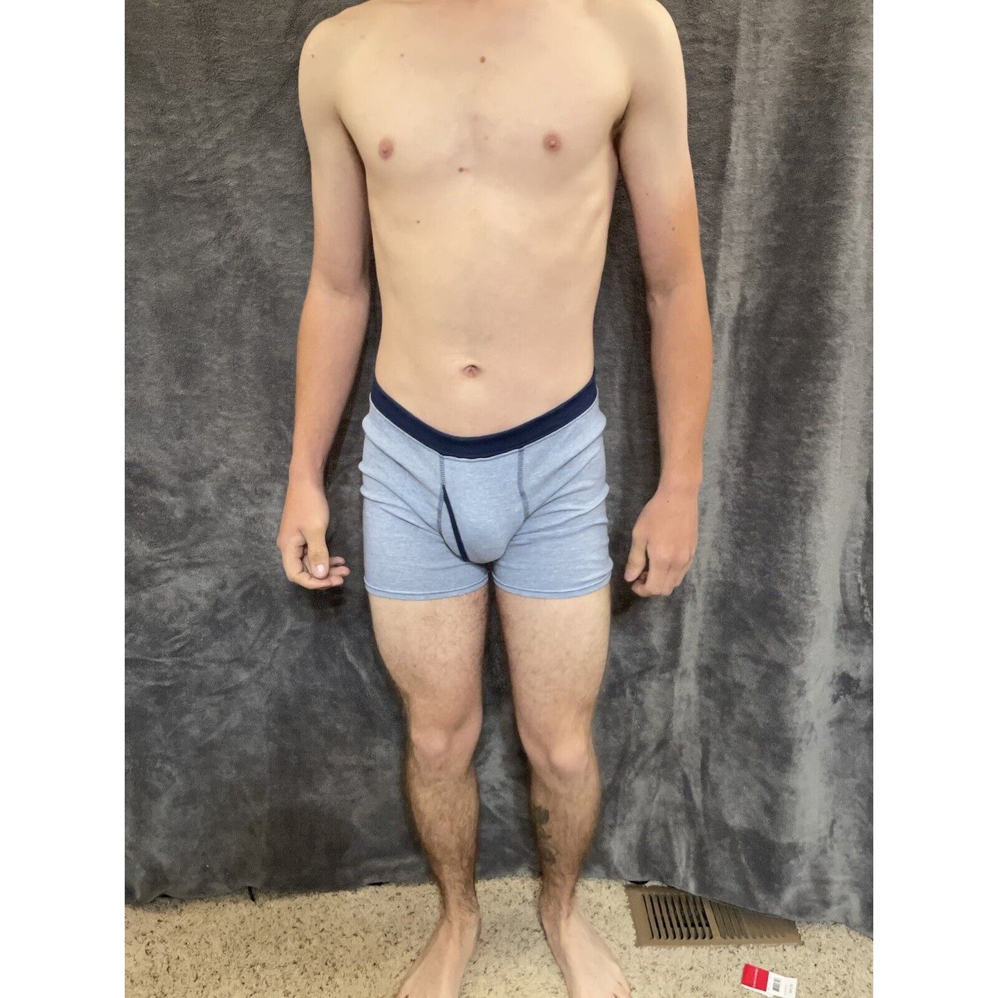boy's Hanes youth XL Light Blue With dark Blue boxer brief