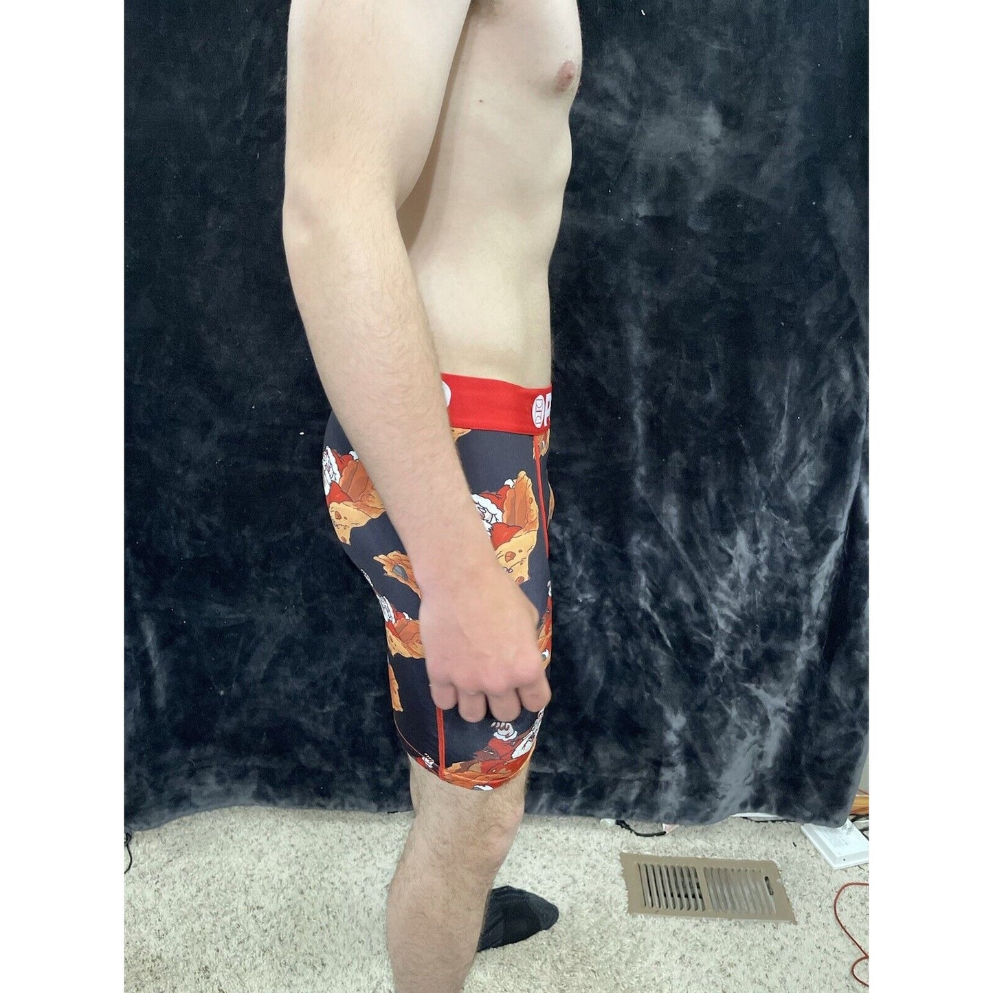 PSD Underwear Rick and Morty Santa Men's Boxer Briefs Large Red