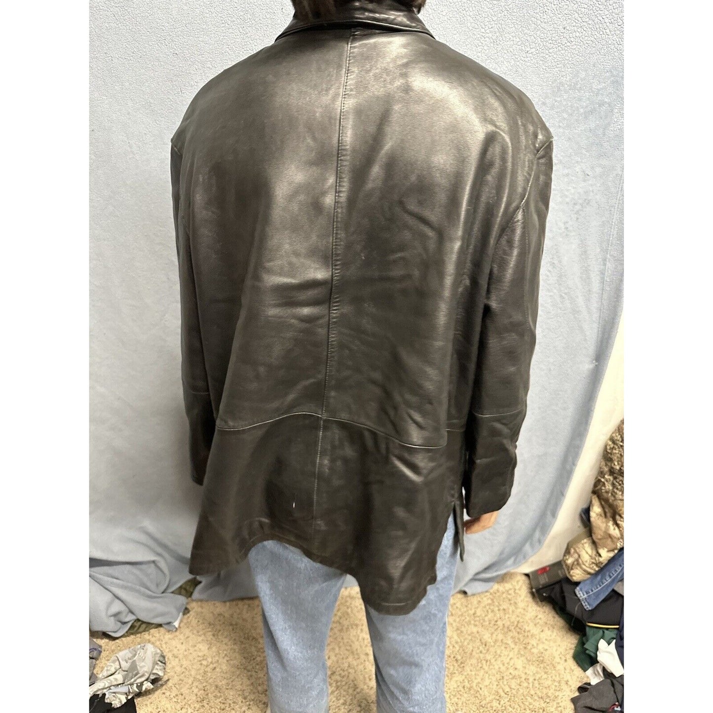 Men’s Tibor Leathers XL Leather Jacket Black Jacket Only