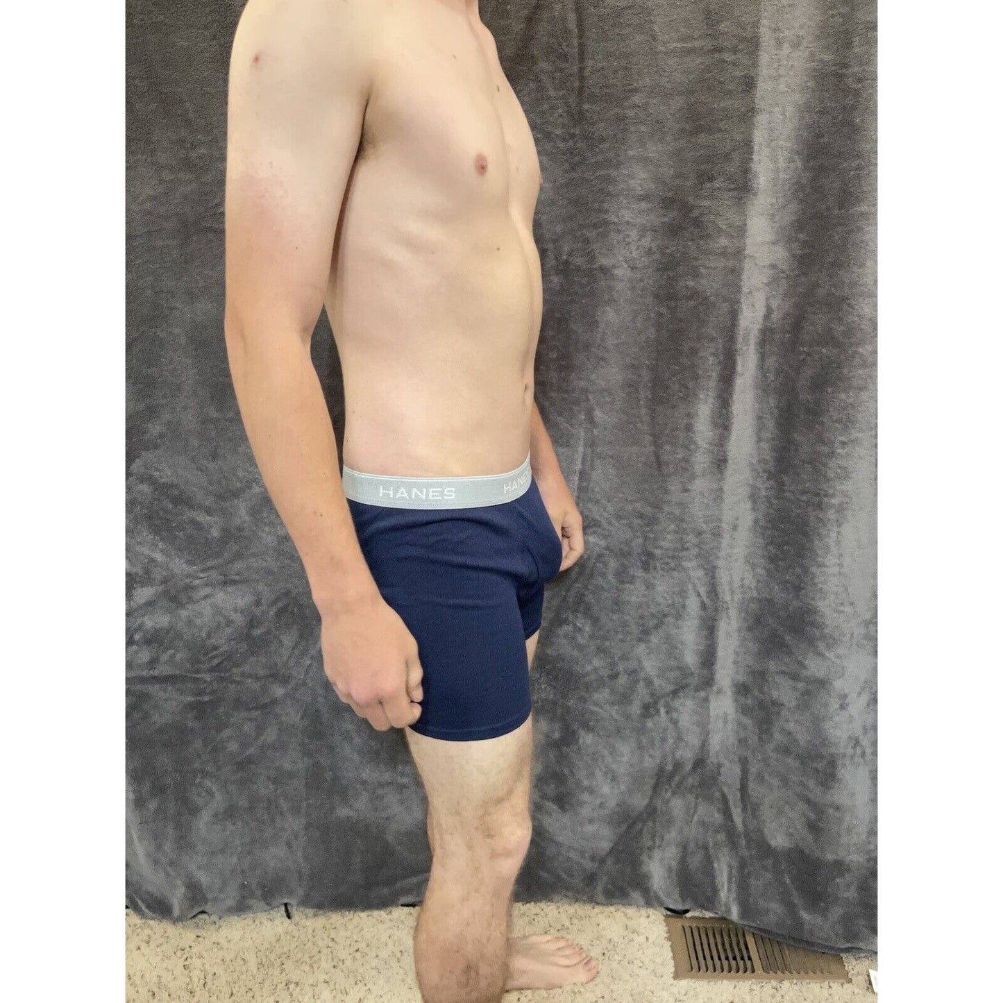 boy's Hanes youth XL Dark Blue boxer brief