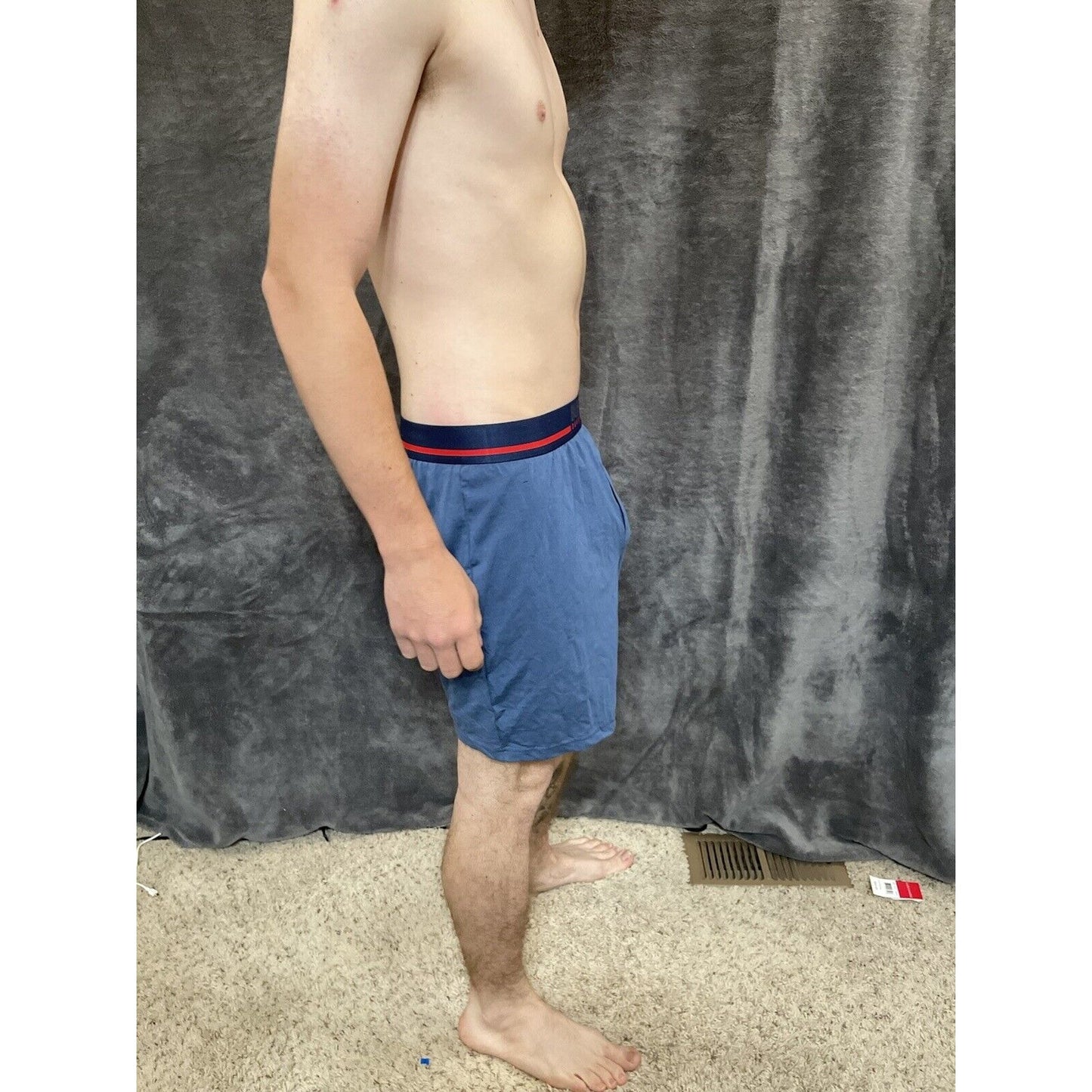 men's buffalo david bitton blue cotton spandex boxer shorts