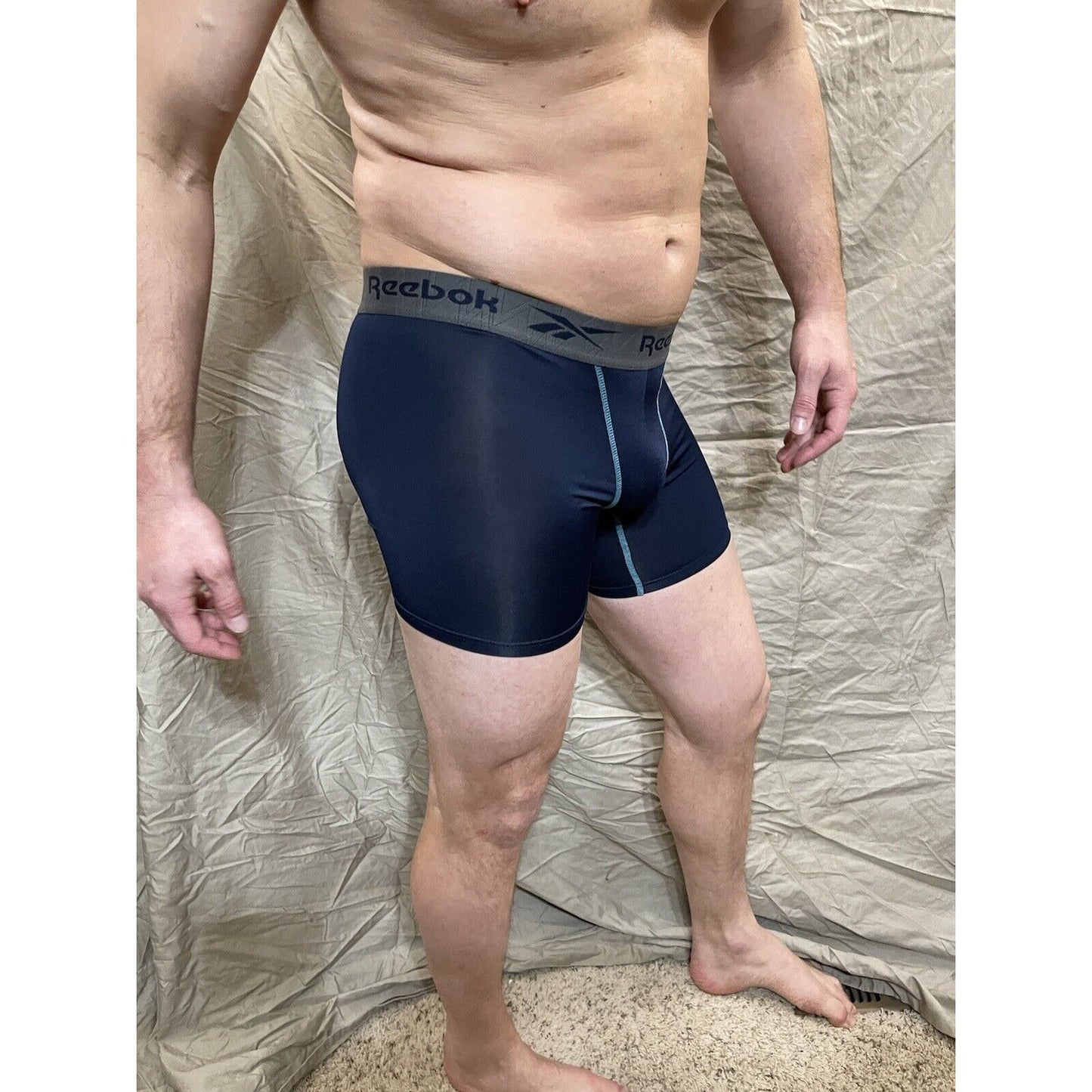 Men's dark blue reebok small compression shorts New And Never Worn