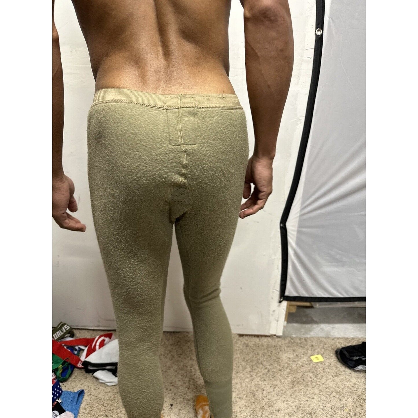 Men’s Army Tan Drawers Midweight Insulated X-small Regular Nomex thermal bottoms