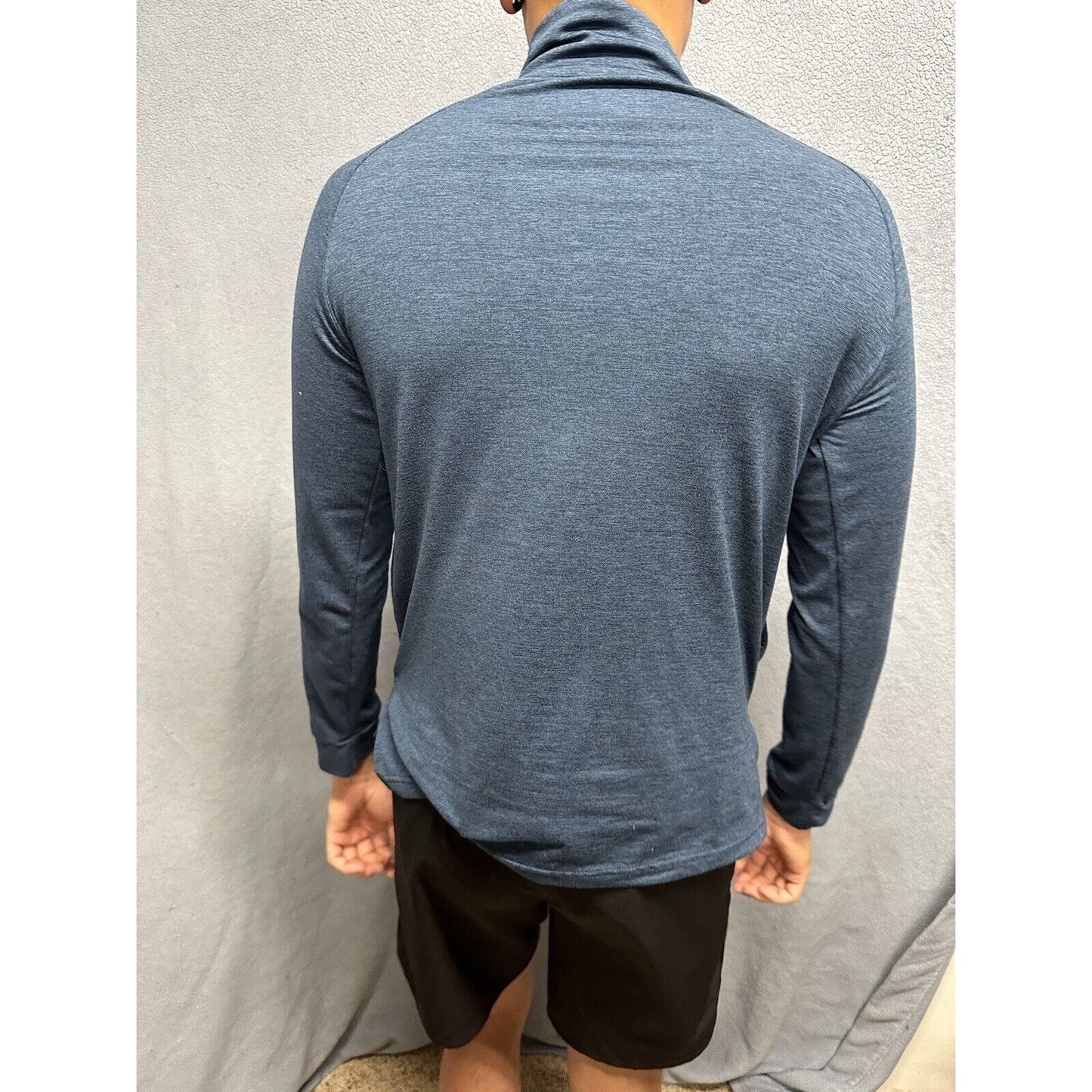 Men’s Blue Medium Weekend Sport Marine Layer 1/4 Zip Pullover Sweater