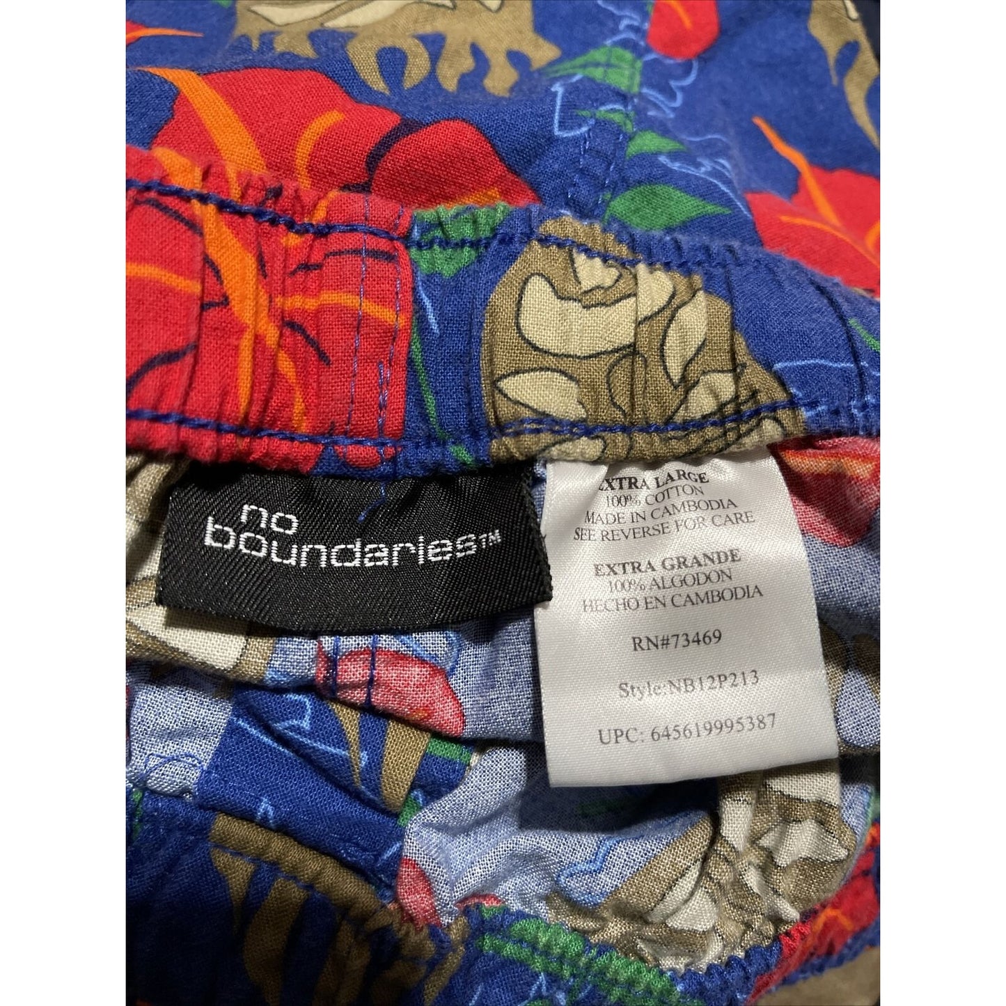 No Boundaries Tropical / Tribal XL Pajama Pants