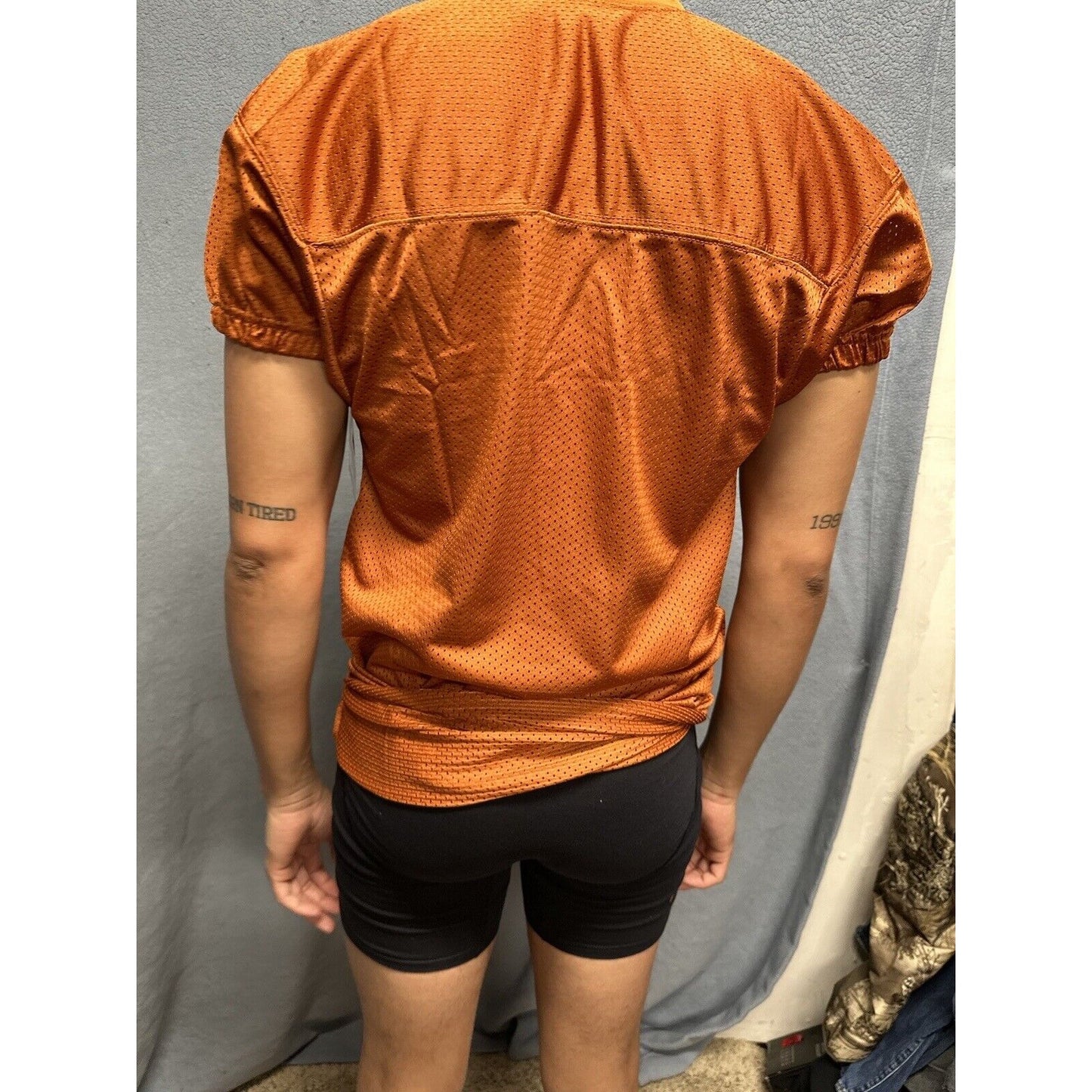 Champro Adult Audible Football Game Jersey TEXAS ORANGE MD