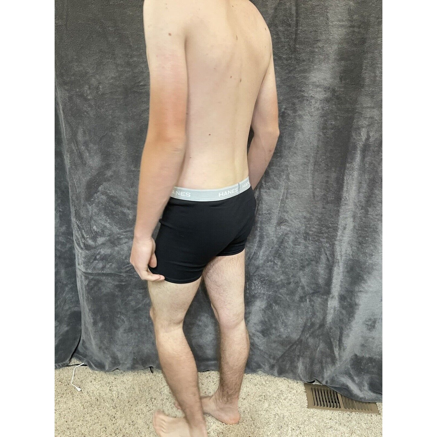 boy's youth XL black with yellow boxer brief