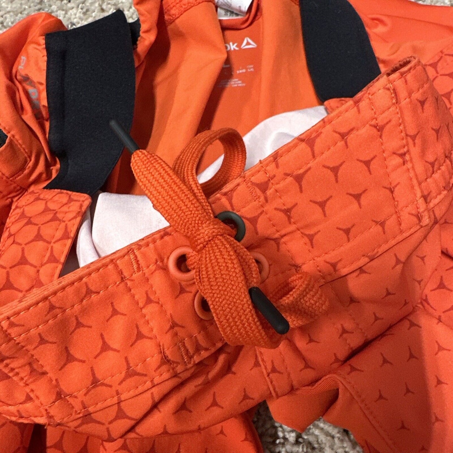 Men’s Orange Reebok Large Movement Zones Trunks Board Shorts