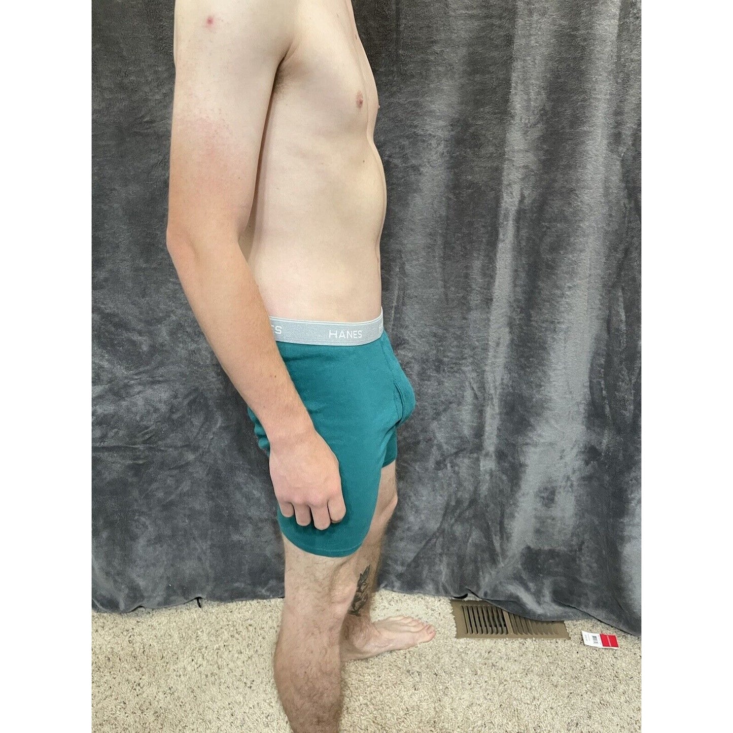 men's green hanes XL boxer brief comfort flex