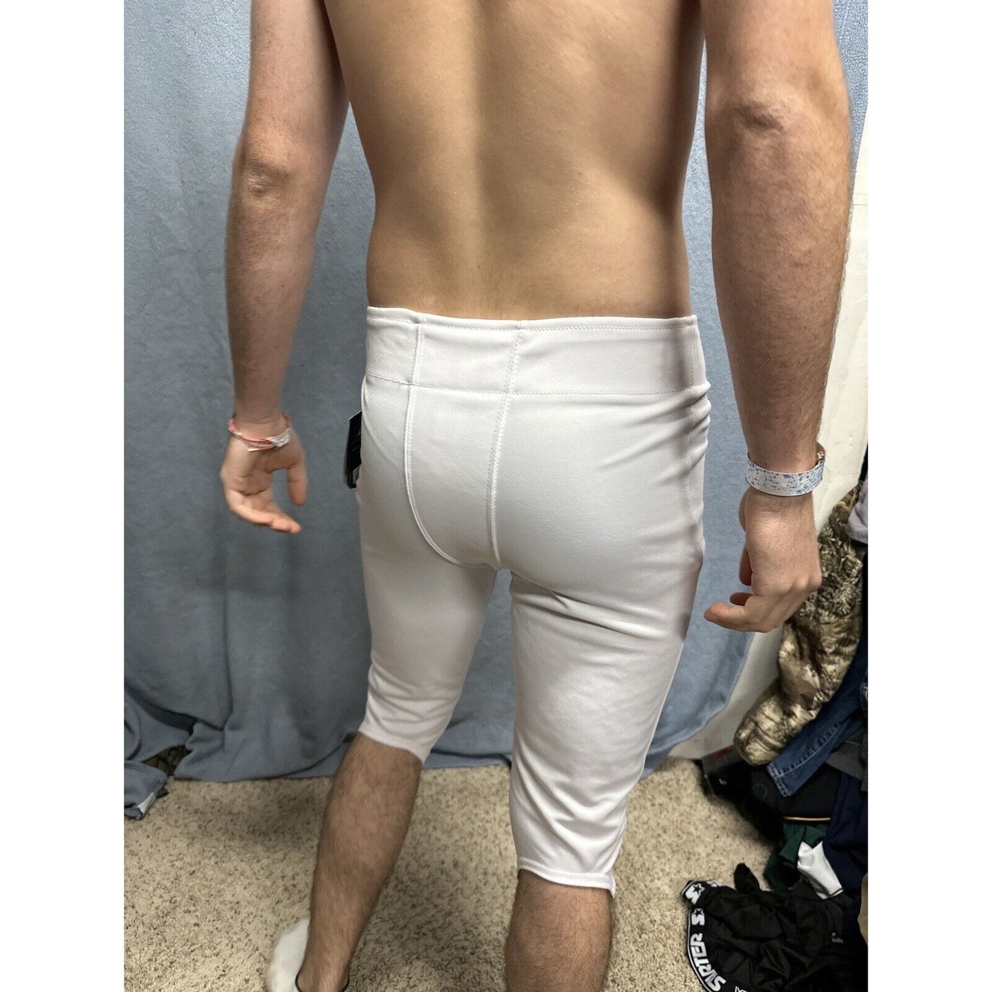 Champro Touchback Non-Integrated (No Pads) Football Pants Adult Medium White