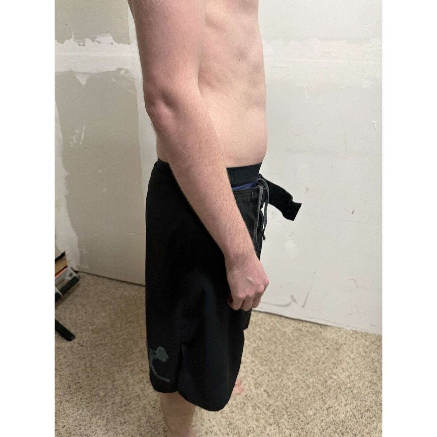 Rogue Fitness Black Pull-On Active Lifting Cross Fit Shorts Mens sz 34