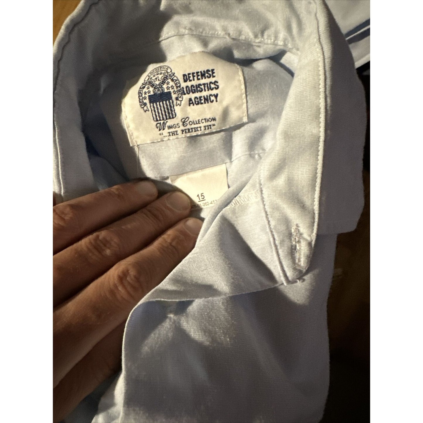 Men’s Dress Blues Shirt USSF USAF Coast Guard Uniform Short Sleeve Size 15