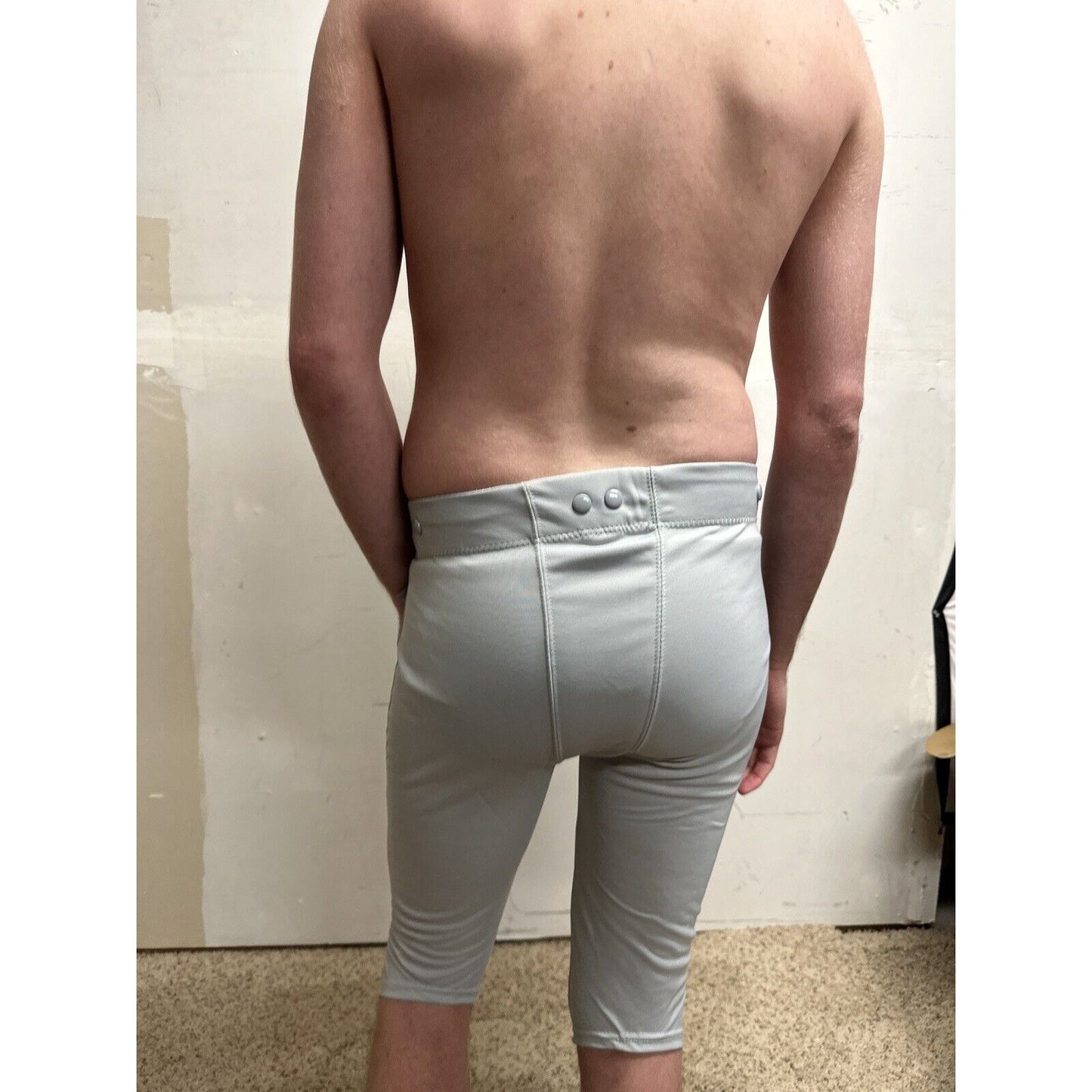teen boys XXL russell athletic gray football pants