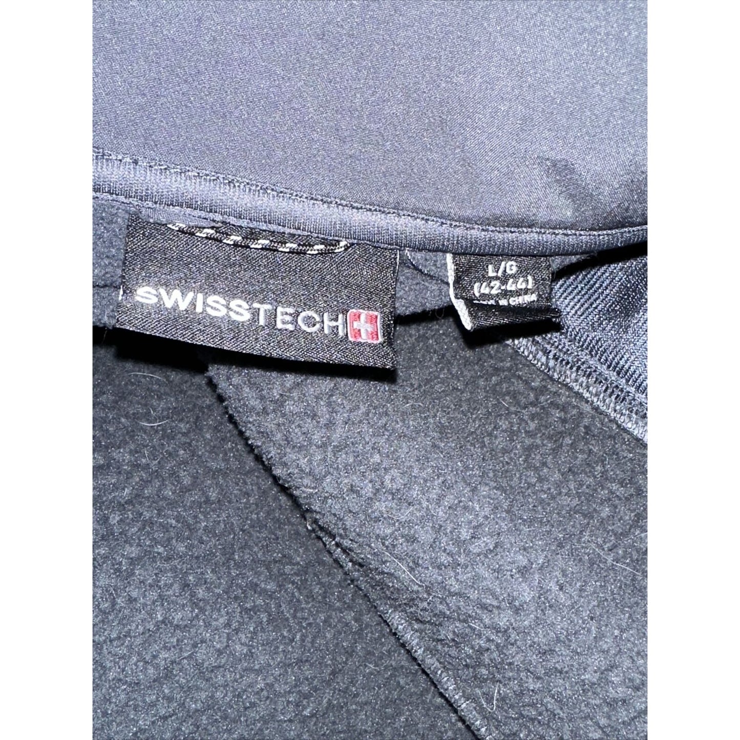 Men’s Large Swiss Tech Gray 42-44 Full Zip Jacket