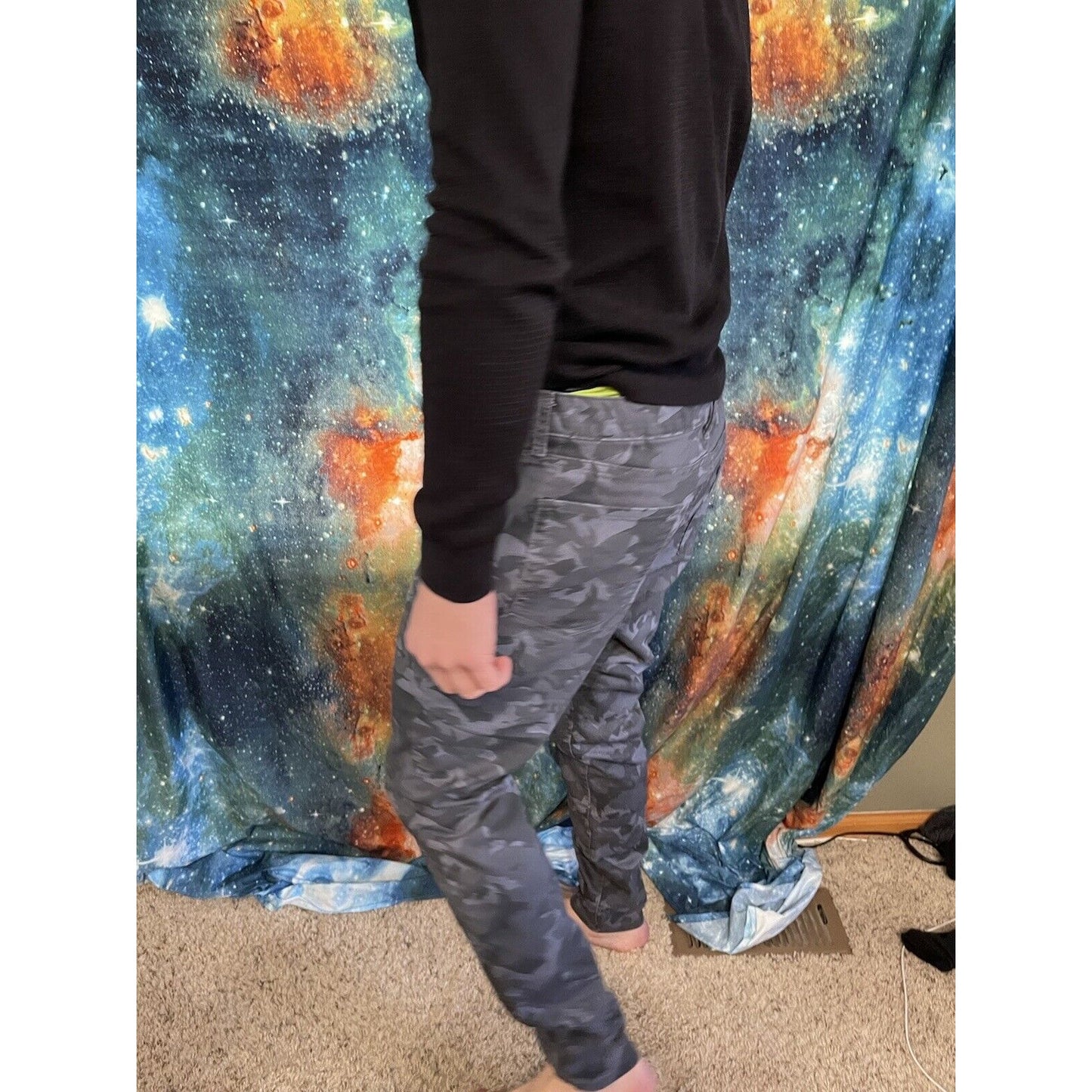 Men’s Joe Fresh gray camo floral classic slim jeans 31 x ~32