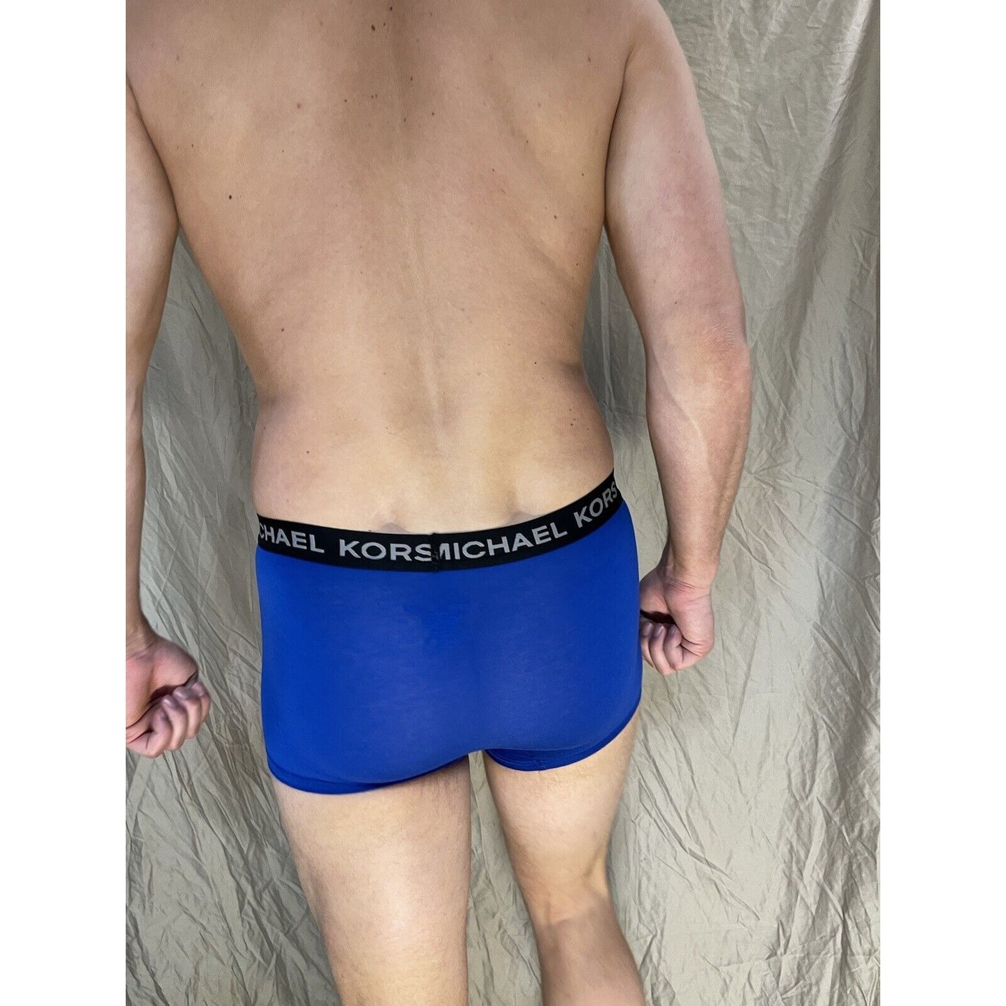men's michael kors stretch factor pride boxer briefs Blue Medium