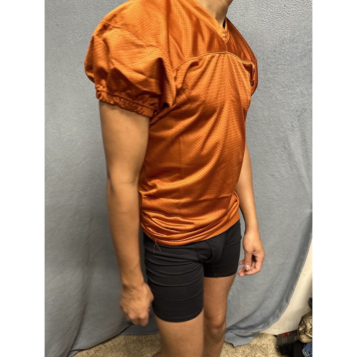 Champro Adult Audible Football Game Jersey TEXAS ORANGE MD