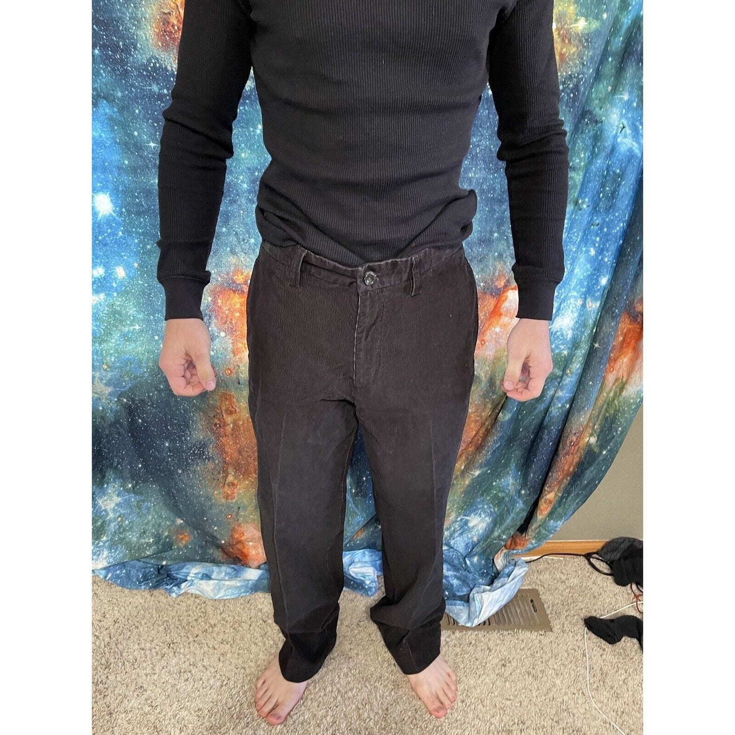 Men’s Black Eddie Bauer classic fit specially dyed 32 x 32
