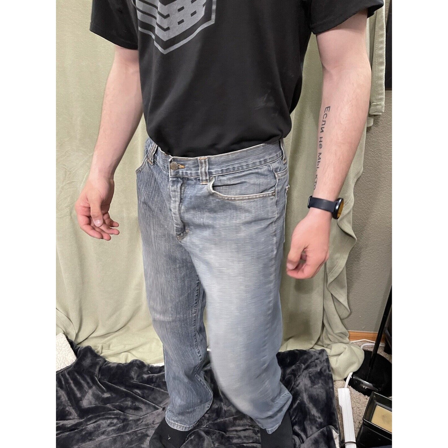 Axcess Clairborne Blue jeans men's straight fit 32 x 32 good condition