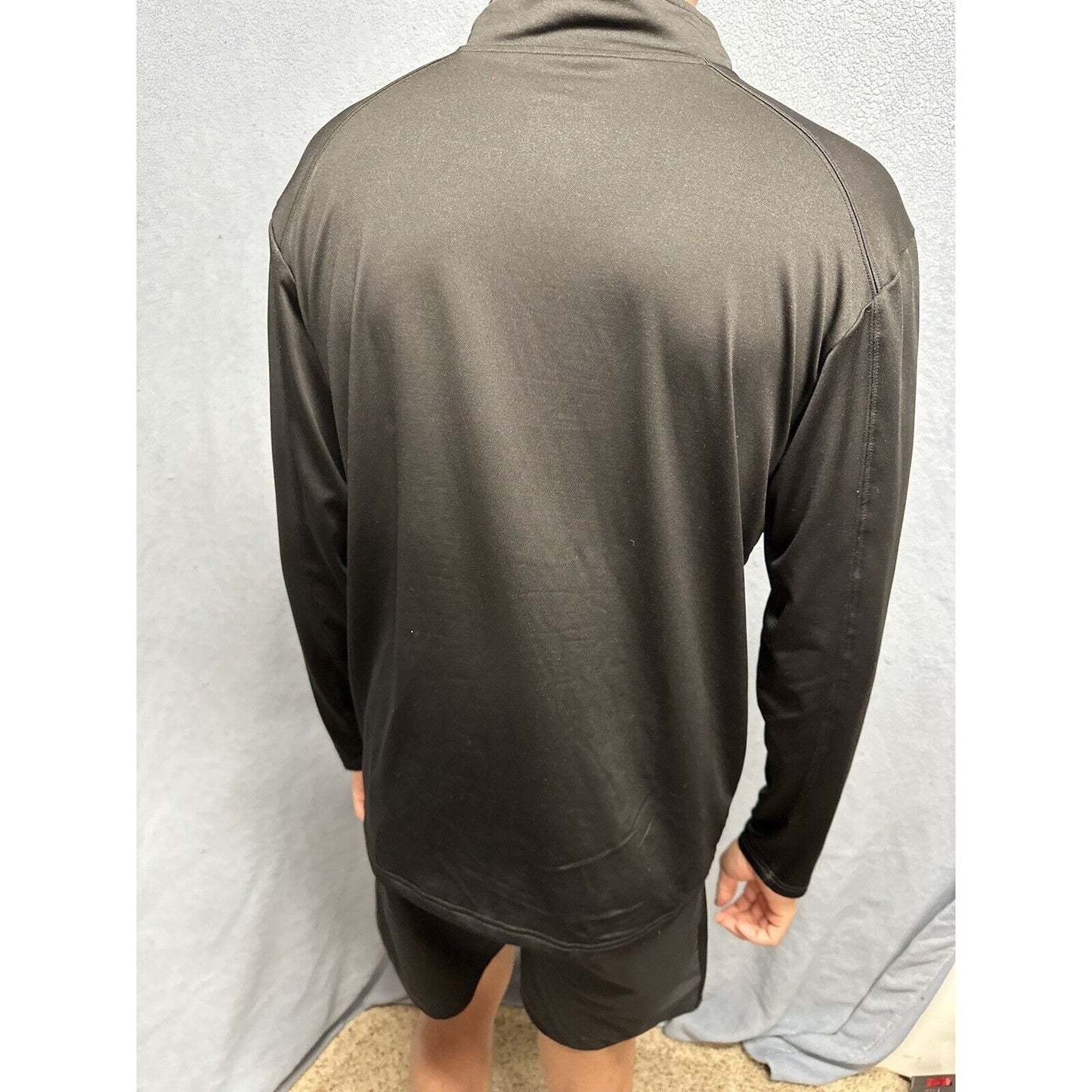 Men’s Black BSN Sports Large Quarter Zip Pullover Vista Ridge High School Soccer