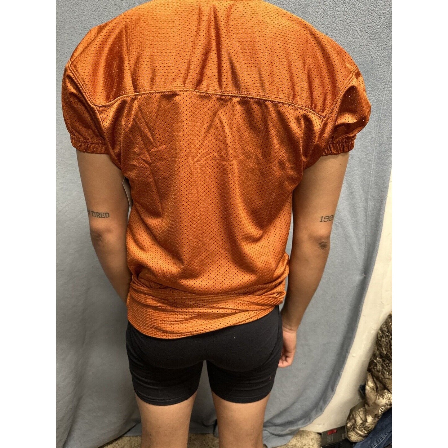 Champro Adult Audible Football Game Jersey TEXAS ORANGE MD