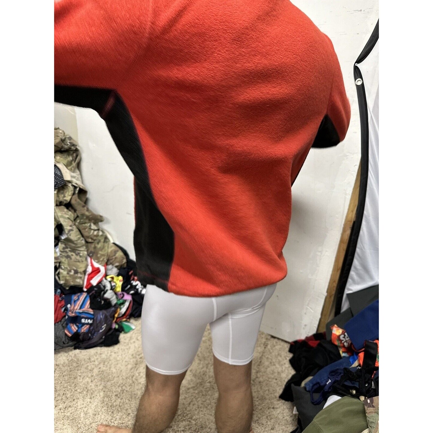 Men’s Red Small 1/4 Zip Gap Pullover Jacket
