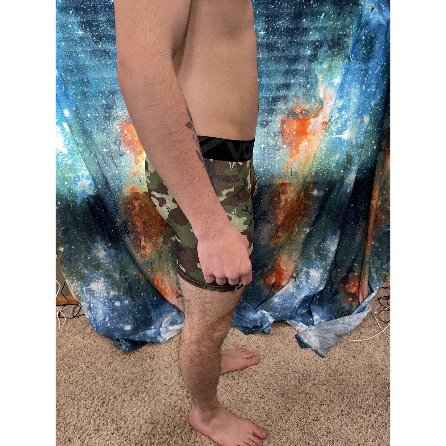 Men's Volcom Size XL Camo Military Compression Shorts New And Unworn